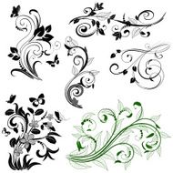 Floral abstract patterns N2