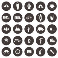 Set of camping icons N5