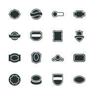 Label Silhouette Icons N4