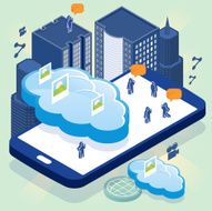 Social cloud computing phone