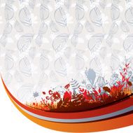 Autumn floral background N9