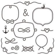Rope frames borders knots N2