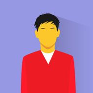 profile icon asia male avatar portrait casual person