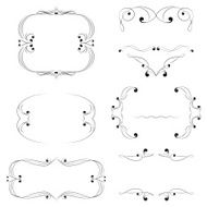 Vector vintage frames N2