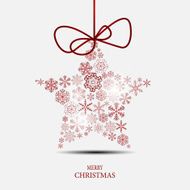 Christmas Snowflakes Background Vector Illustration N81