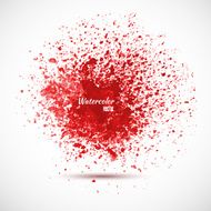 Background with red spots and sprays