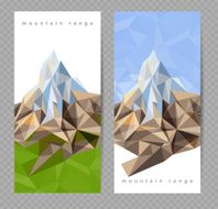 banners with mountains