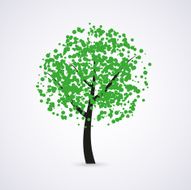 Vector green tree N4