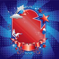 Patriotic frame background N6