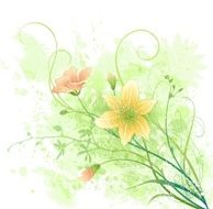 Watercolor floral N21