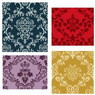 seamless damask patterns set N13
