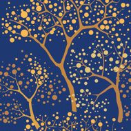 Tree wit leave seamless wallpaper in chinese style N2