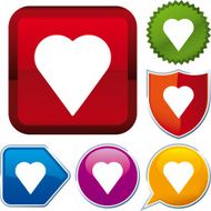 icon series heart (vector)