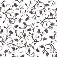 Seamless pattern with rose buds Vector illustration