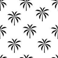 Palm tree seamless pattern vector illustration N3