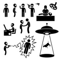 UFO Alien Invaders Pictogram