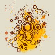 Floral background (grunge)