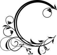 Circular filigree frame N2