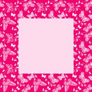 Pink seamless frame
