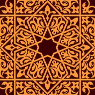 Arabic and islamic seamless ornament