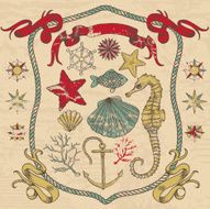Decorative nautical illustration