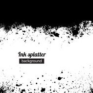 Grunge black ink splattered background N3