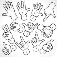 Hand Symbol Icons