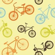 Bicycle seamless pattern N28