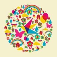 Spring time globe