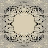 Retro background frame