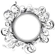 Circle swirl frame