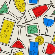 Cocktails pattern