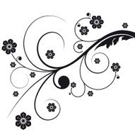 Abstract isolated flourish N6
