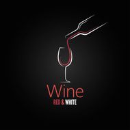 wine glass concept menu design N2