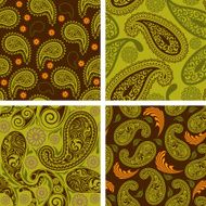 Retro paisley textile
