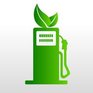 Green fuel pump icon