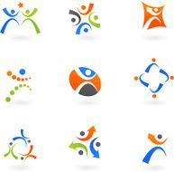 Abstract people icons