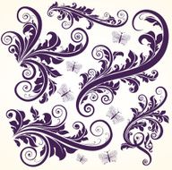 Vector floral set N2