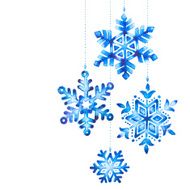 watercolor snowflakes N8