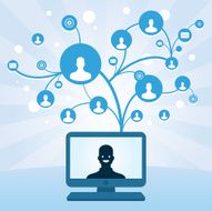 Blue social network