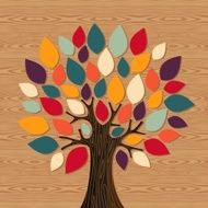 Concept diversity vintage tree