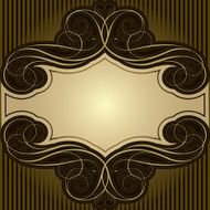 Abstract brown frame