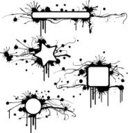 stained grunge frames