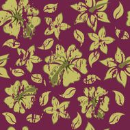 grunge floral seamless background N3