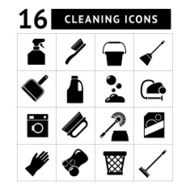 Set icons of cleaning N4