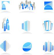 Real estate and construction icons