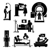 Hospital Medical Checkup Screening Diagnosis Diagnostic Cliparts