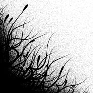 Grungy organic corner frame (vector & jpeg) N2