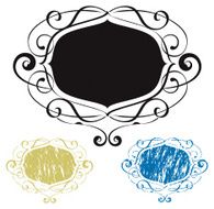 Vector frame ornament N3