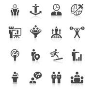 Businessman & Metaphor Icon Set